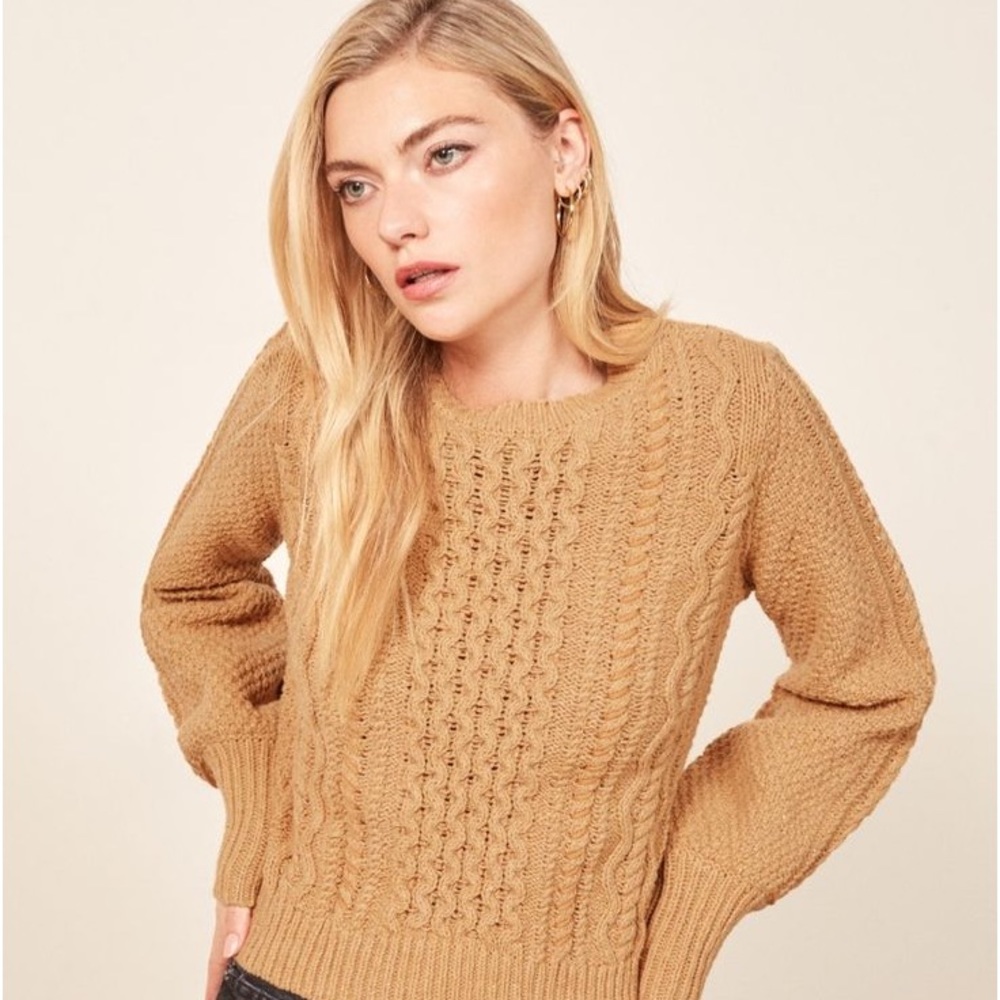LA LIGNE X REFORMATION - Sail Away With Me Cableknit Sweater